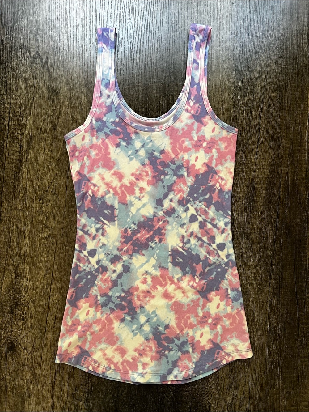 Tie-Dye Scoop Neck Tank